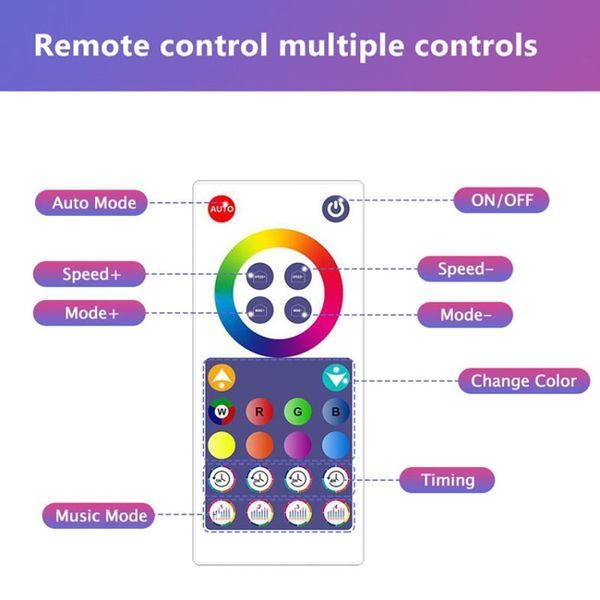 Настінний світильник Smart Triangular Quantum Light SAL-012B Bluetooth USB interface with app 6pcs 69973 фото