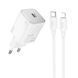МЗП Hoco N40 Mighty PD20W (1USB-C) + кабель Type-C to Lightning 69107 фото 1