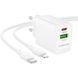 МЗП Borofone BN27 Fuente PD20W+QC3.0 (1USB-A/1C) + кабель Type-C to Lightning 79662 фото 3