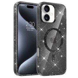 Чохол TPU Eclipse Sparkle (MagFit) для Apple iPhone 16 (6.1") 77644 фото