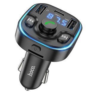 АЗП FM модулятор Hoco DE5 PD20W+QC3.0 (2USB-A/1C) 82448 фото