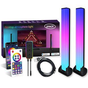 Настільна LED лампа RGB 5V Panel 1 Bluetooth dual pack USB interface with app 66423 фото