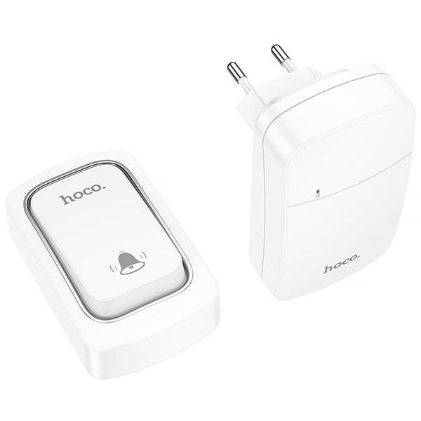 Дверний звонок Hoco HI26 EcoBell self-powered wireless doorbell 81540 фото
