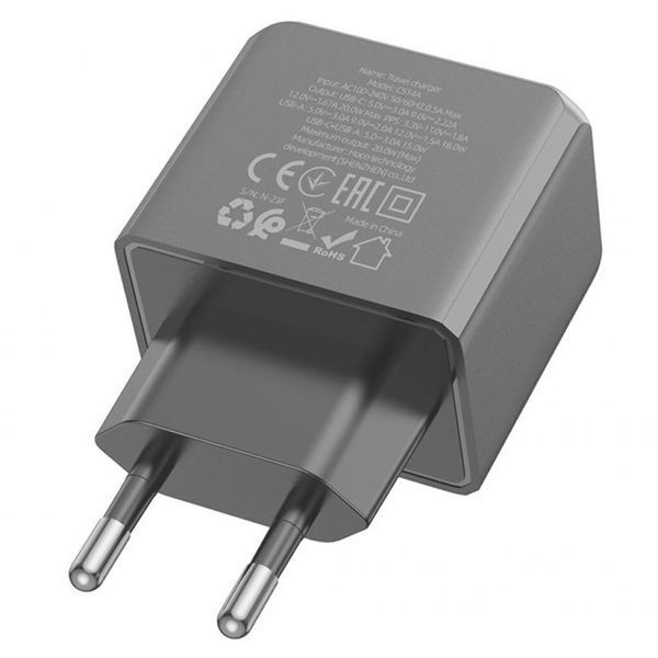 МЗП Hoco CS14A PD20W+QC3.0 (1USB-A/1C) 73282 фото
