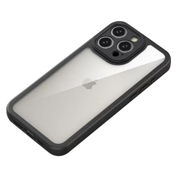 TPU чохол Transparent + Colour 1,5mm для Apple iPhone 14 Pro (6.1") 70570 фото