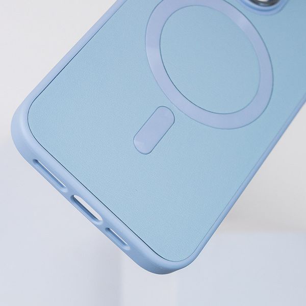 Шкіряний чохол Bonbon Leather Metal Style with MagSafe для Apple iPhone 15 (6.1") 69528 фото