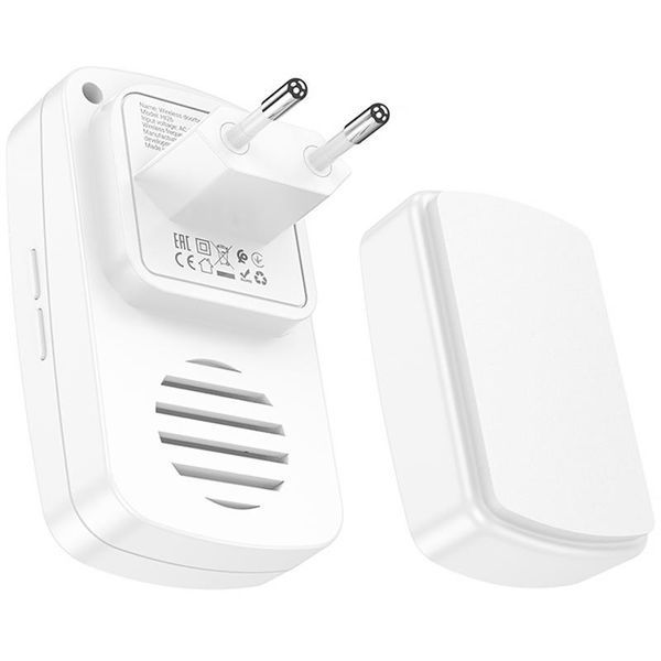 Дверний звонок Hoco HI26 EcoBell self-powered wireless doorbell 81540 фото