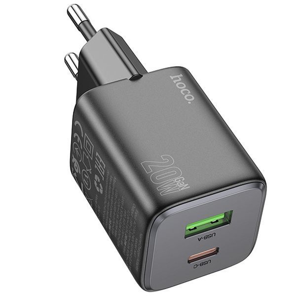 МЗП Hoco N41 Almighty PD20W+QC3.0 (1USB-A/1C) 71120 фото