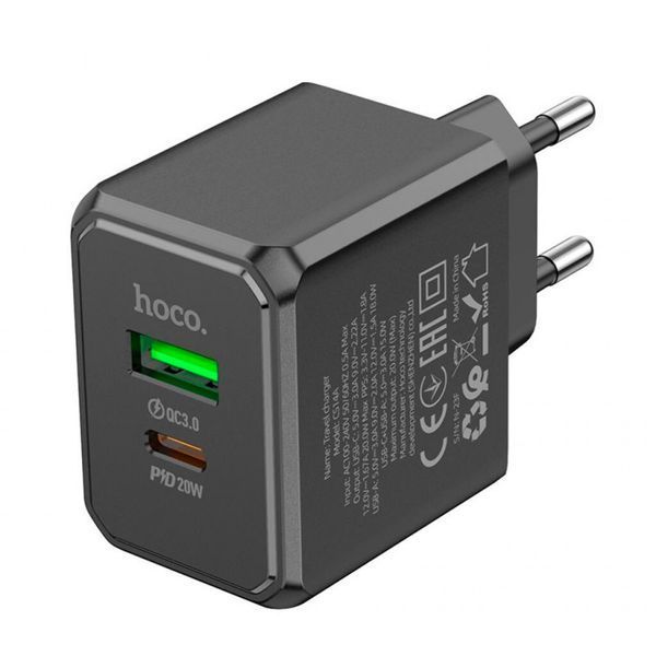 МЗП Hoco CS14A PD20W+QC3.0 (1USB-A/1C) 73282 фото