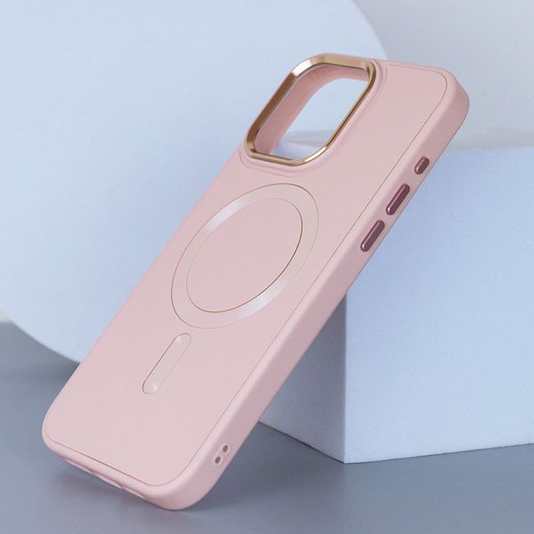 Шкіряний чохол Bonbon Leather Metal Style with MagSafe для Apple iPhone 13 Pro Max (6.7") 65459 фото