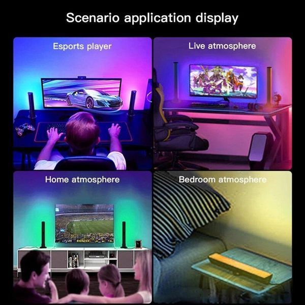 Настільна LED лампа RGB 5V Panel 1 Bluetooth dual pack USB interface with app 66423 фото