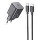 МЗП Hoco N40 Mighty PD20W (1USB-C) + кабель Type-C to Type-C 69108 фото 1