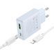 МЗП Hoco C142A Direct PD20W+QC3.0 (1USB-A/1C) + кабель Type-C to Lightning 79086 фото 3