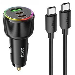 АЗП Hoco NZ17 High Power 45W (1USB-A/2C) + кабель Type-C to Type-C 82450 фото