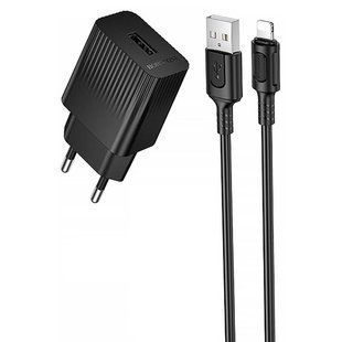 МЗП Borofone BAS71A Source 10.5W (1USB-A) + кабель USB to Lightning 79664 фото