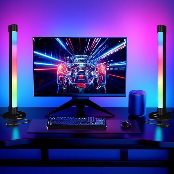 Настільна LED лампа RGB 5V Panel 2 Single side Bluetooth dual pack USB with app 66426 фото
