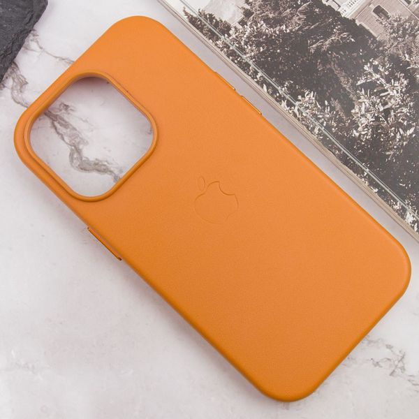 Шкіряний чохол Leather Case (AAA) with MagSafe and Animation для Apple iPhone 13 Pro Max (6.7") 57149 фото