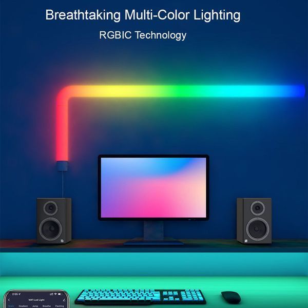 Настінний світильник Lines SAL-013B Bluetooth USB interface with app (6+1 pcs) 69975 фото