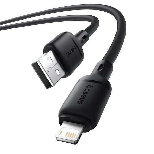 Дата кабель Baseus Silky Series OS Fast Charging USB to Lightning 2.4A (2m) (P1037770) 76495 фото