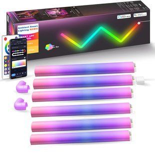 Настінний світильник Lines SAL-013B Bluetooth USB interface with app (6+2 pcs) 69976 фото