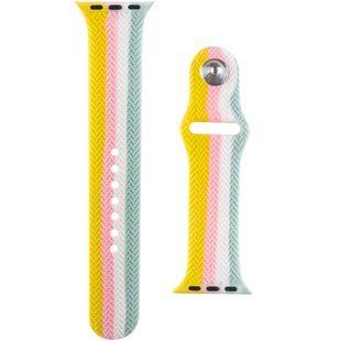 Уцінка Силіконовий ремінець Braided для Apple Watch 38/40/41/42mm(ser.10) 79712 фото
