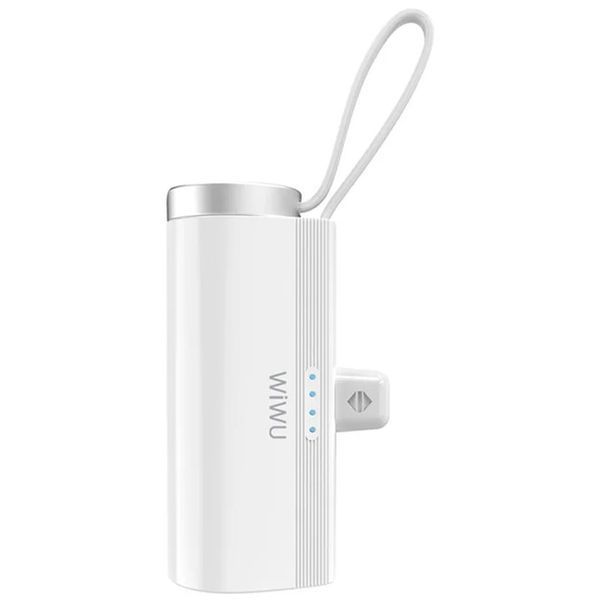 Портативний ЗП Power Bank WIWU W026 2 in 1 Type-C з БЗП For Apple Watch 15W 5000 mAh 71980 фото