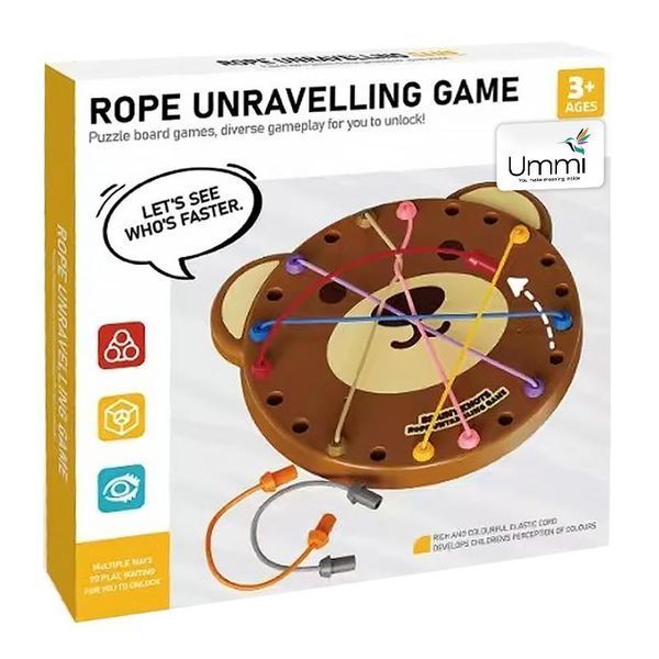 Настільна інтерактивна гра Ummi ME-241 Cute Bear Rope Unravelling Game 79365 фото