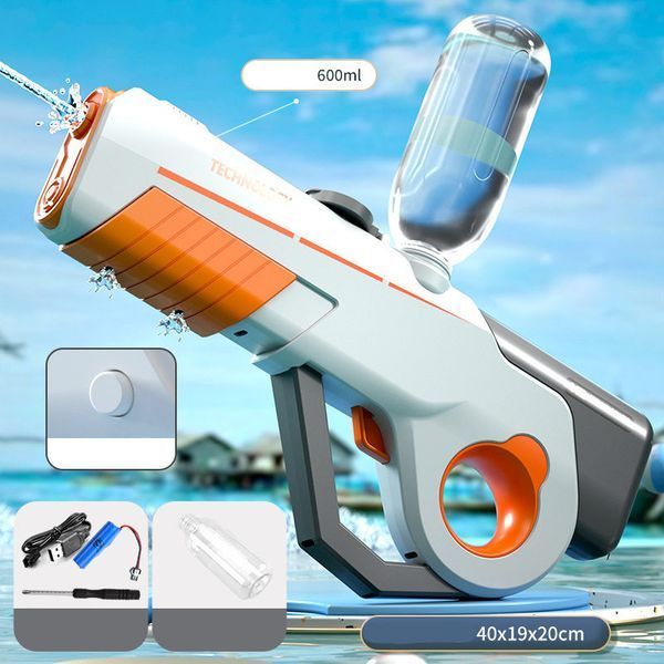 Водяний акумуляторний автомат Water Gun 8002C (600ml) with lithium battery 78660 фото