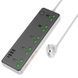 Подовжувач Hoco AC13A Safety Socket (3USB-A/1C/5xSocket) (1.5m) 82452 фото 2