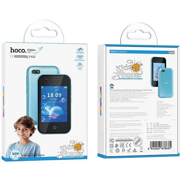 Дитячий мобильный телефон Hoco Y102 2G 800mAh 2.8" + SIM 2G 82454 фото