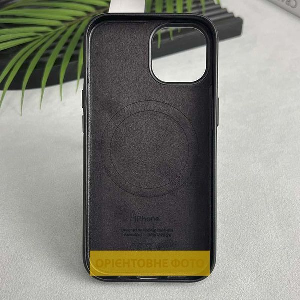 Шкіряний чохол Leather Case (AAA) with MagSafe and Animation для Apple iPhone 16 Plus (6.7") 80349 фото