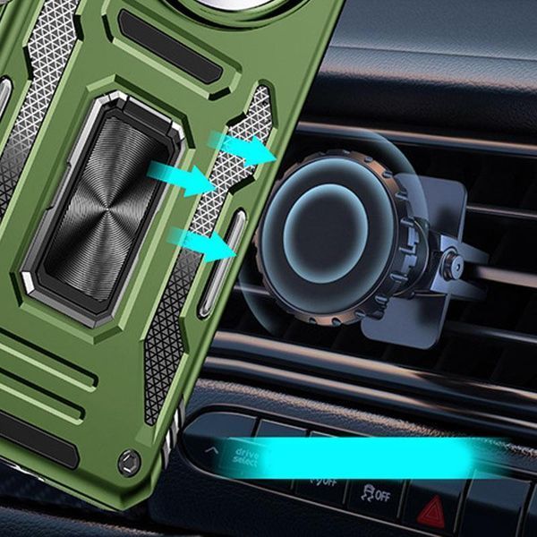 Ударостійкий чохол Camshield Army Ring для Xiaomi Redmi Note 14 Pro 4G/5G / Poco X7 78886 фото
