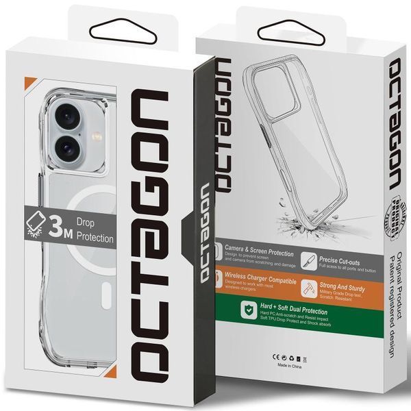 Чохол TPU Space Octagon with MagSafe для Apple iPhone 16 (6.1") 82478 фото