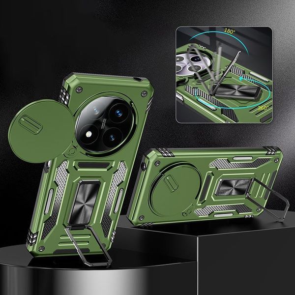 Ударостійкий чохол Camshield Army Ring для Xiaomi Redmi Note 14 Pro 4G/5G / Poco X7 78886 фото