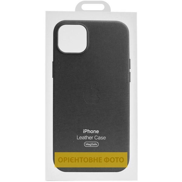 Шкіряний чохол Leather Case (AAA) with MagSafe and Animation для Apple iPhone 16 Plus (6.7") 80349 фото