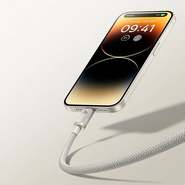 Дата кабель Baseus Titanium Alloy Fast Charging USB to Lightning 2.4A (1m) (P10378102) 76499 фото