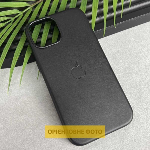 Шкіряний чохол Leather Case (AAA) with MagSafe and Animation для Apple iPhone 16 Plus (6.7") 80349 фото