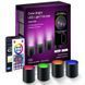 Настінна LED лампа RGB Intelligent wall lamp 4 pcs with Bluetooth European plug with app 66429 фото 1
