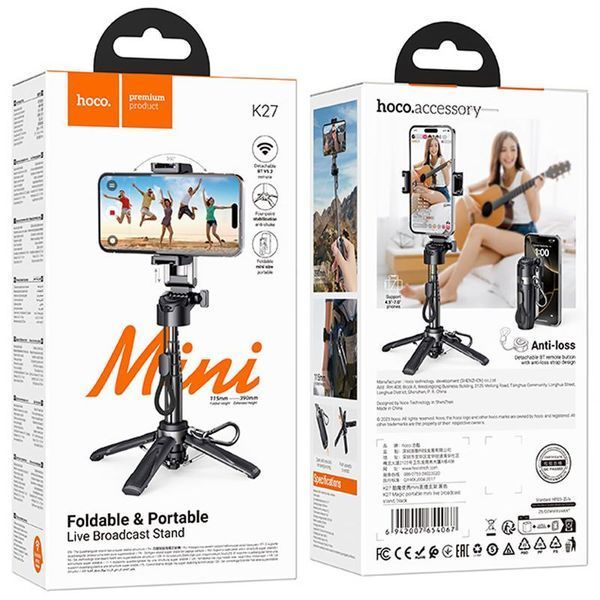 Монопод для селфі Hoco K27 Magic portable mini 79674 фото
