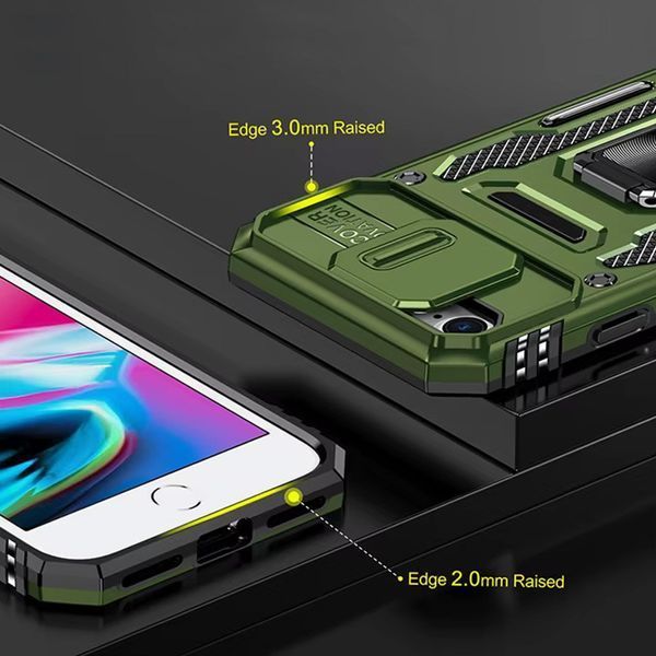 Ударостійкий чохол Camshield Army Ring для Apple iPhone 7 / 8 / SE (2020) (4.7") 68265 фото