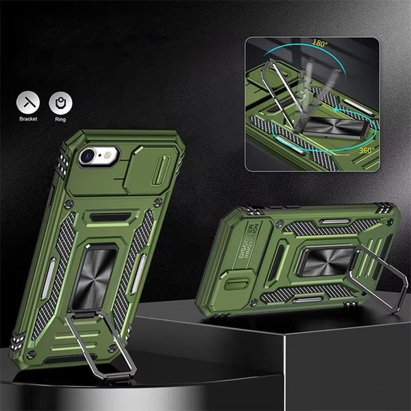 Ударостійкий чохол Camshield Army Ring для Apple iPhone 7 / 8 / SE (2020) (4.7") 68265 фото