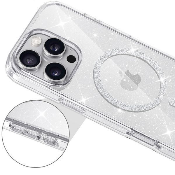 Чохол TPU Eclipse Sparkle (MagFit) для Apple iPhone 16 Pro (6.3") 77645 фото