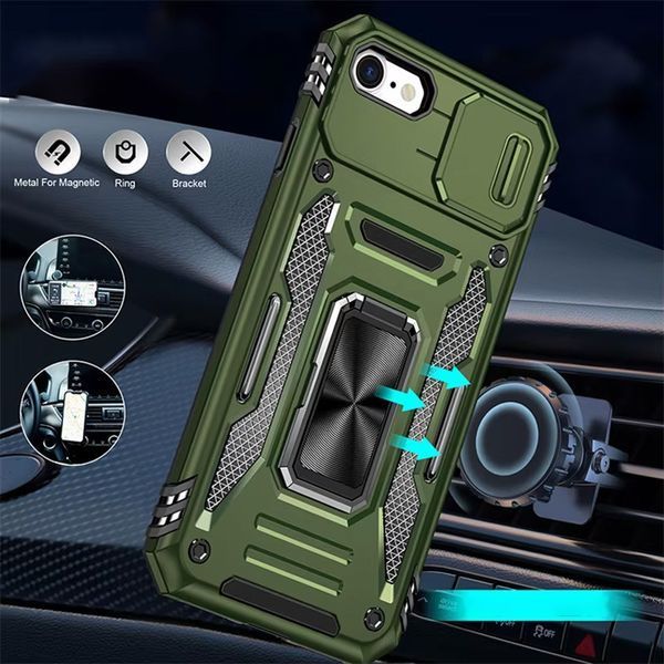 Ударостійкий чохол Camshield Army Ring для Apple iPhone 7 / 8 / SE (2020) (4.7") 68265 фото