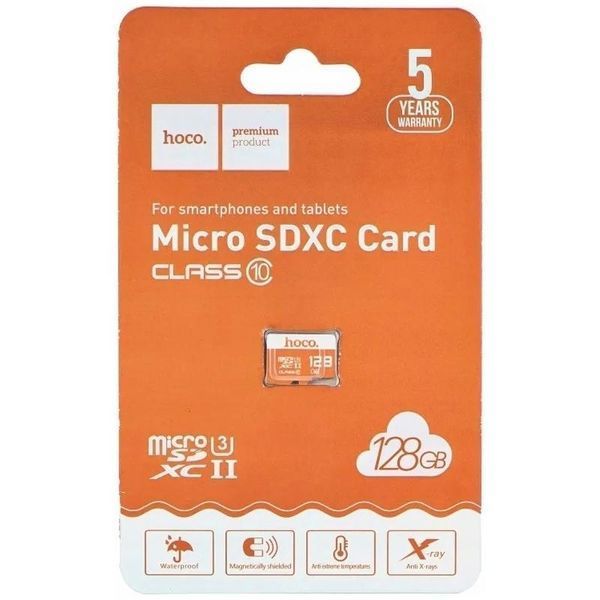 Карта пам'яті Hoco microSDXC Class 10 - 128GB (без адаптера) 81544 фото