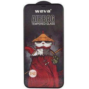 Захисне 2.5D скло Weva AirBag (тех.пак) для Apple iPhone 12 Pro Max (6.7") 65080 фото