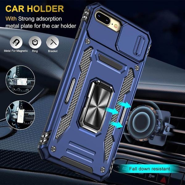 Ударостійкий чохол Camshield Army Ring для Apple iPhone 7 plus / 8 plus (5.5") 68266 фото