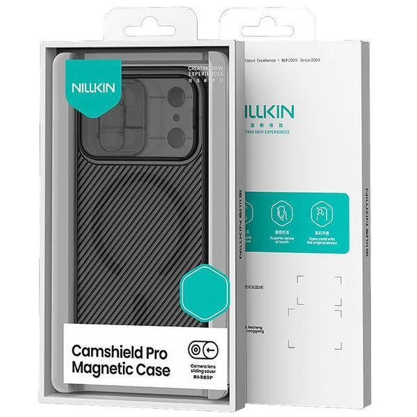 Карбонова накладка Nillkin CamShield Pro Magnetic для Apple iPhone 17 Pro Max (6.9") 80577 фото
