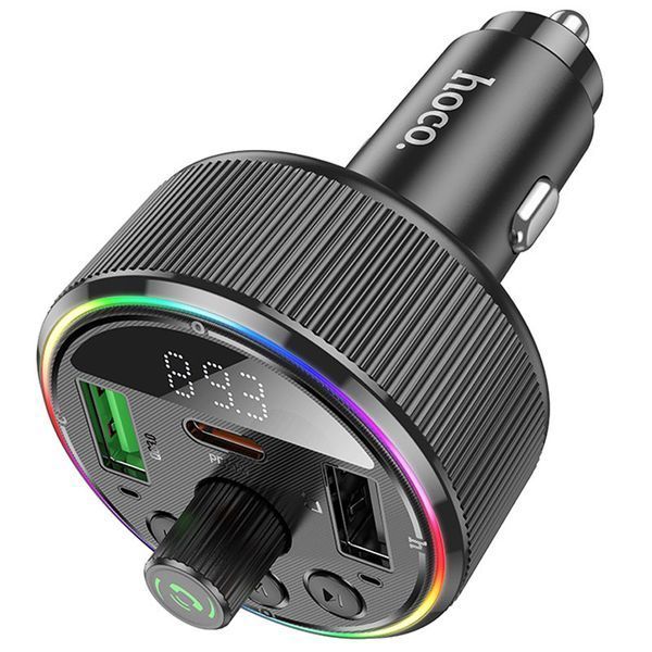 АЗП FM модулятор Hoco E82 Guerrero PD30W+QC3.0 (2USB-A/1C) 71137 фото