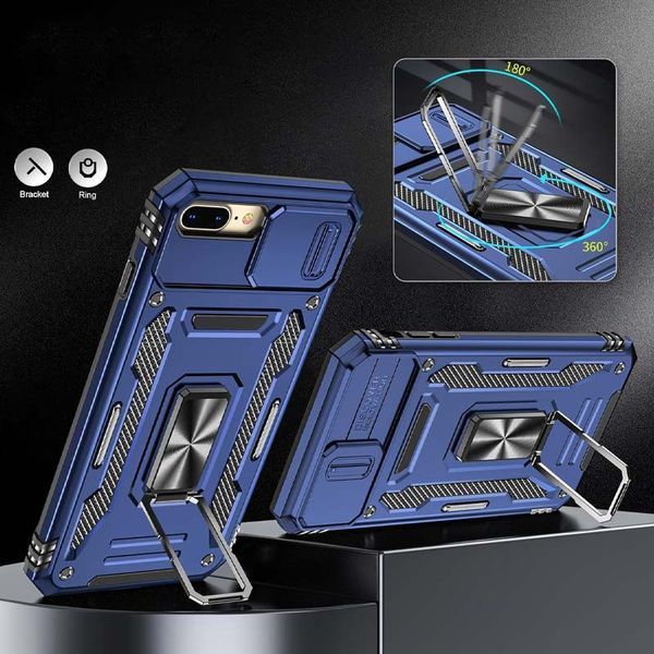 Ударостійкий чохол Camshield Army Ring для Apple iPhone 7 plus / 8 plus (5.5") 68266 фото