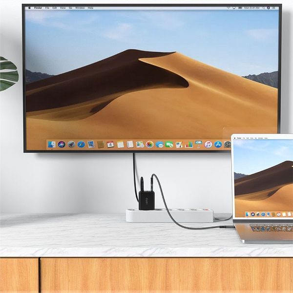 МЗП Acefast A17 PD65W GaN (1USB-A/1C/1HDMI) + кабель Type-C to Type-C 65897 фото